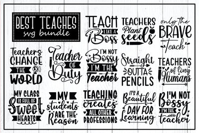 Teacher SVG Bundle, Teacher SVG, School SVG, Teach Svg, Back to School svg, Teacher Gift svg, Teacher Shirt svg, Cut Files for Cricut SVG designstore 