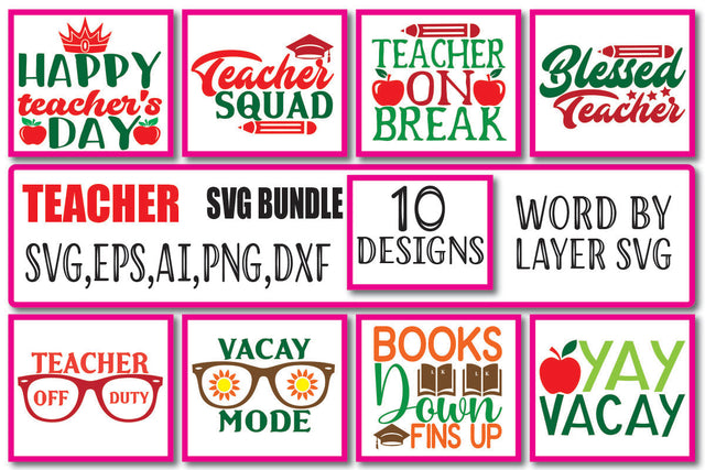 TEACHER SVG BUNDLE Vol. 1 SVG Craftlabsvg24 