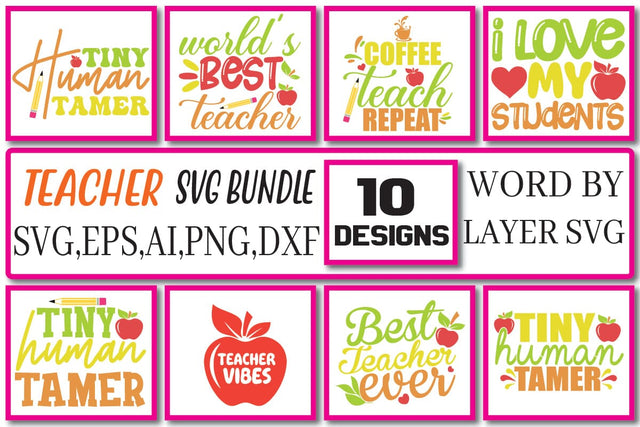 Teacher SVG Bundle Vol. 10 SVG Craftlabsvg24 