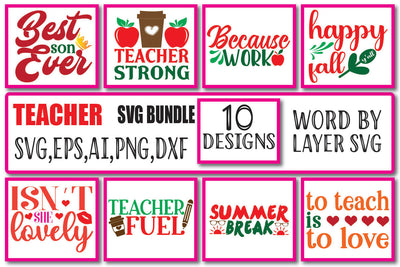 TEACHER SVG BUNDLE Vol. 2 SVG Craftlabsvg24 
