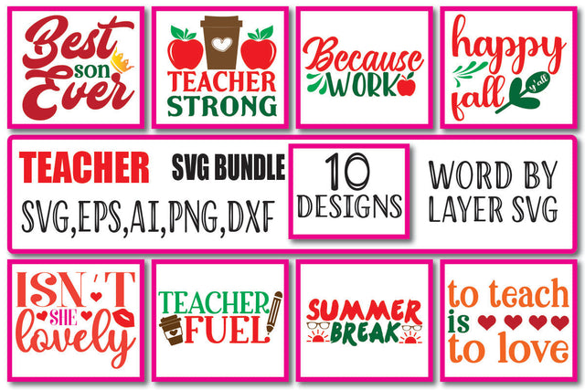TEACHER SVG BUNDLE Vol. 2 SVG Craftlabsvg24 