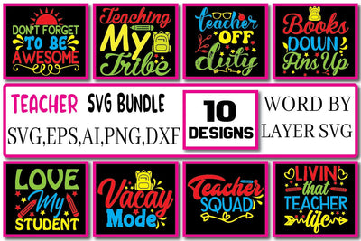 Teacher SVG Bundle Vol. 3 SVG Craftlabsvg24 