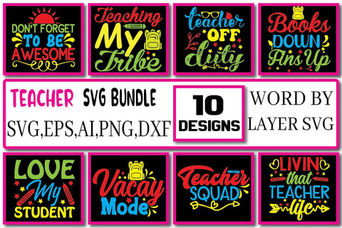 Teacher SVG Bundle Vol. 3 SVG Craftlabsvg24 