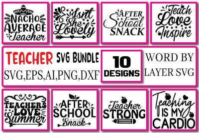 Teacher SVG Bundle Vol. 6 SVG Craftlabsvg24 