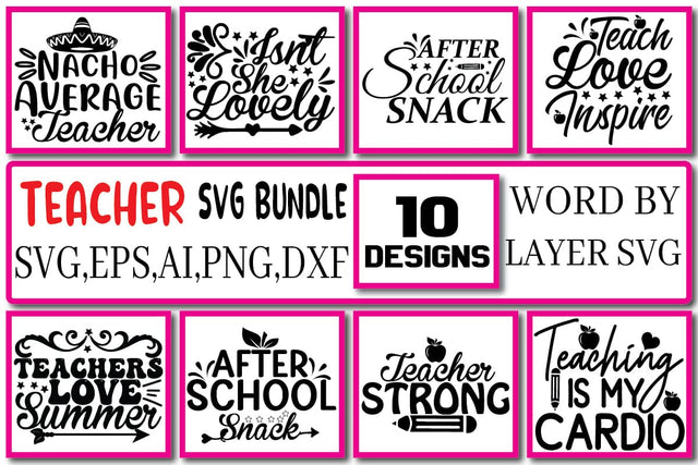 Teacher SVG Bundle Vol. 6 SVG Craftlabsvg24 