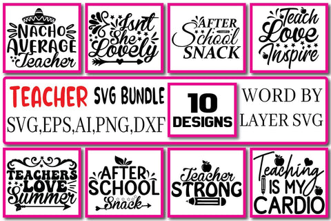 Teacher SVG Bundle Vol. 6 SVG Craftlabsvg24 