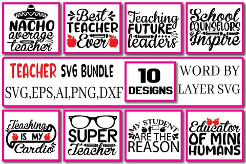 Teacher SVG Bundle Vol. 7 SVG Craftlabsvg24 