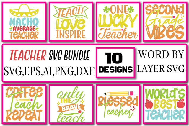 Teacher SVG Bundle Vol. 9 SVG Craftlabsvg24 