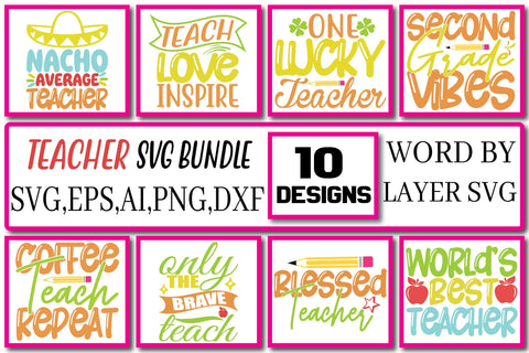 Teacher SVG Bundle Vol. 9 SVG Craftlabsvg24 