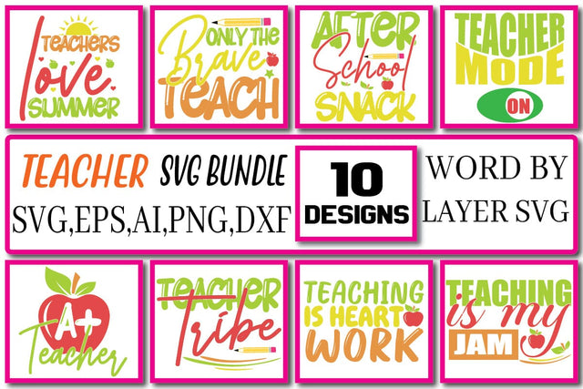 Teacher SVG Bundle Vol. 9 SVG Craftlabsvg24 