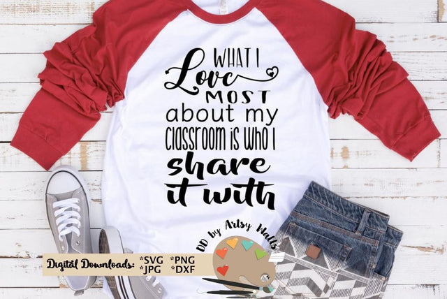 teacher svg - Classroom decor svg cut file - teacher t-shirt diy - Back to school quote SVG The Artsy Spot 
