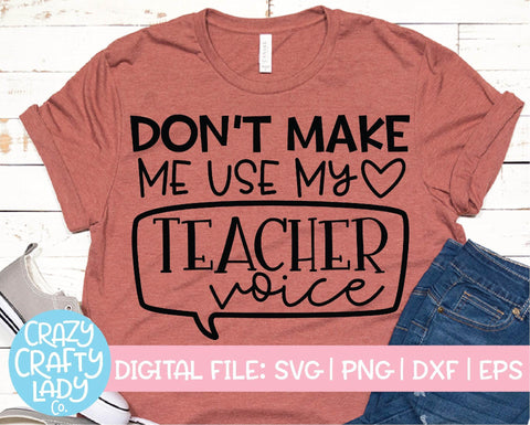 Teacher SVG Cut File Bundle SVG Crazy Crafty Lady Co. 