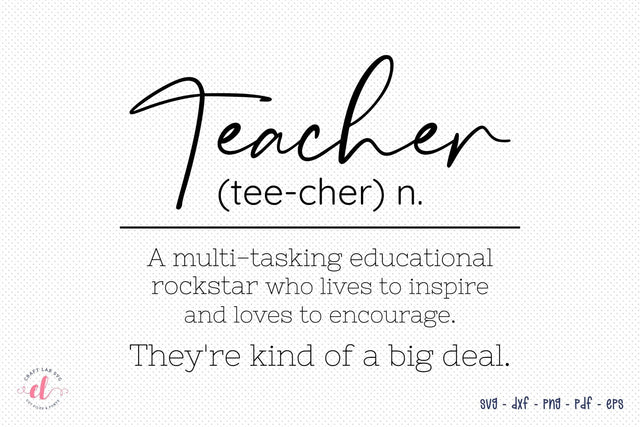 Teacher SVG Cut File SVG CraftLabSVG 