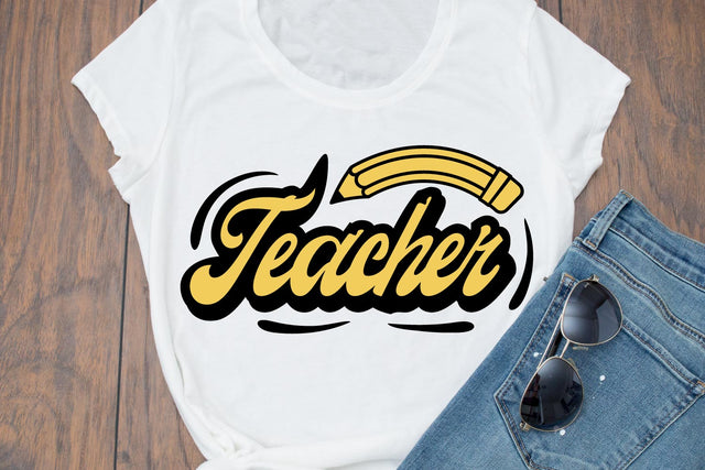 Teacher SVG Cut File SVG Shine Green Art 
