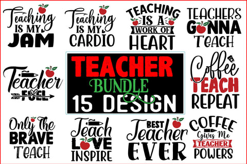 Teacher SVG Design Bundle SVG CraftingStudio 