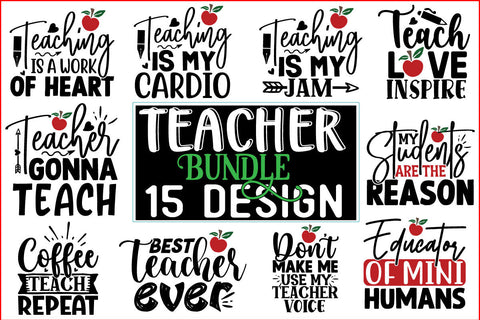 Teacher SVG Design Bundle SVG CraftingStudio 
