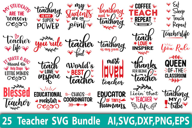 Teacher SVG Design Bundle SVG orpitasn 