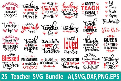 Teacher SVG Design Bundle SVG orpitasn 