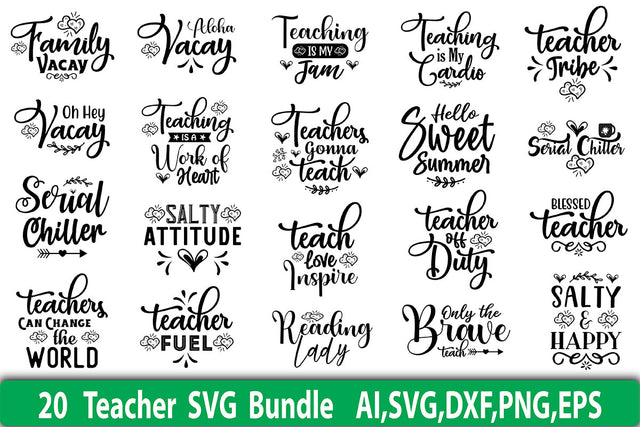 Teacher SVG Design Bundle SVG orpitasn 