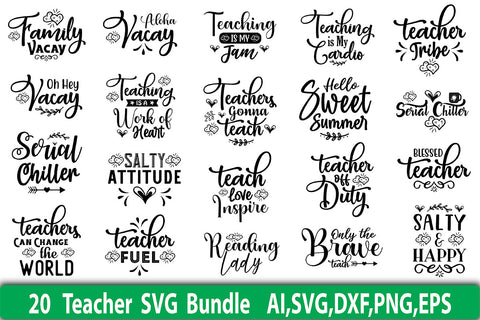 Teacher SVG Design Bundle SVG orpitasn 