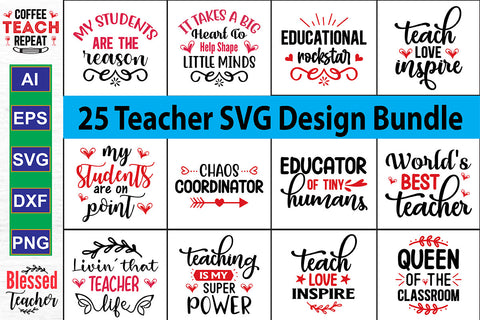 Teacher SVG Design Bundle SVG orpitasn 