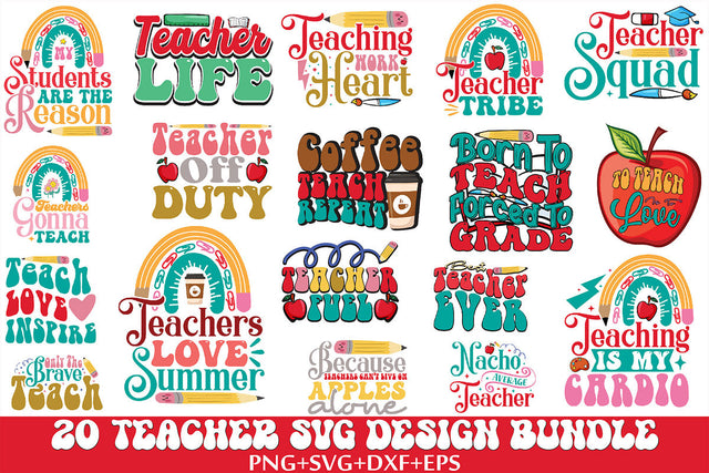 Teacher SVG Design Bundle SVG Rupkotha 