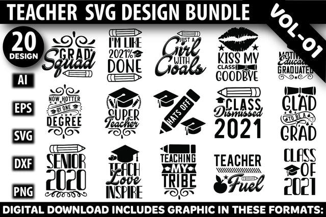 Teacher SVG Design Bundle SVG Rupkotha 