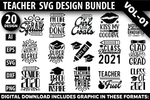 Teacher SVG Design Bundle SVG Rupkotha 