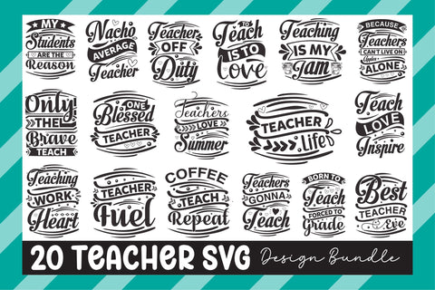 Teacher Svg Design Bundle SVG Rupkotha 