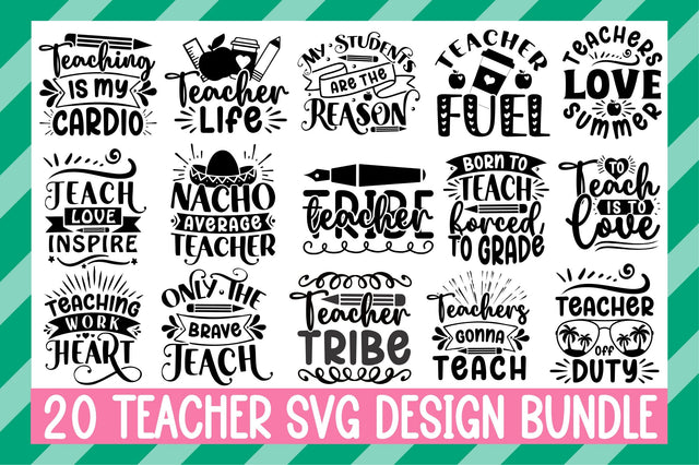 Teacher Svg Design Bundle SVG Rupkotha 