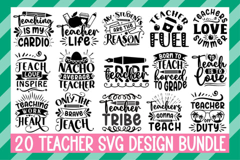 Teacher Svg Design Bundle SVG Rupkotha 