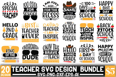 Teacher Svg Design Bundle SVG SVGista 