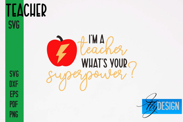 Teacher SVG Design | Funny Quotes SVG Design | School SVG SVG Fly Design 