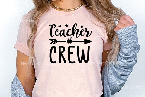 Teacher SVG Design, Teacher Crew SVG FiveStarCrafting 
