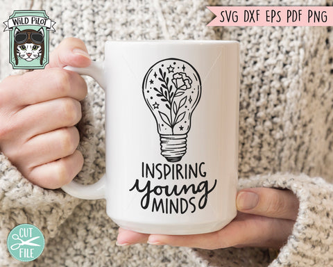 Teacher SVG file Bundle, Back to School svg, Teacher Gift svg bundle, Teach Love Inspire cut file, Teacher Life svg files, Teacher Monogram SVG SVG Wild Pilot 