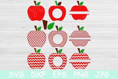 Teacher Svg Files, Apple Svg File. Back To School Cut Files for Cricut and Silhouette. Svg, Dxf, Eps, Png, Jpeg for Vinyl or Paper Decals. SVG TiffsCraftyCreations 