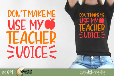 Teacher SVG. Funny Quote SVG. 3D Teacher. Teacher Quotes SVG SVG Evgenyia Guschina 