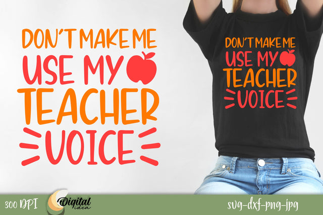 Teacher SVG. Funny Quote SVG. 3D Teacher. Teacher Quotes SVG SVG Evgenyia Guschina 