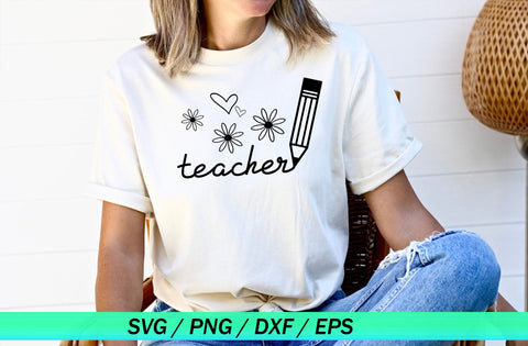 Teacher Svg, Png, Jpg, Dxf, Teacher Cut File, First Day Of School Svg, Back To School Svg, Teacher School Shirt Design, Silhouette, Cricut SVG MD mominul islam 
