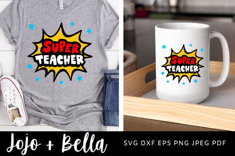 Teacher SVG, School Svg, Back to School Svg, Cricut, School, Svg Designs, Svg, Svg files for Cricut, Sublimation Designs Downloads SVG Jojo&Bella 