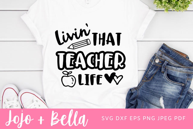 Teacher Svg, School svg, Back to School Svg, Teacher Svg Files, Svg Files for Cricut, Sublimation Designs Downloads SVG Jojo&Bella 