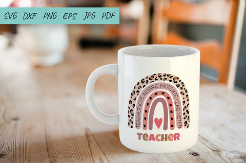 Teacher svg, School, Teacher Rainbow svg, Teacher life svg SVG Irina Ostapenko 