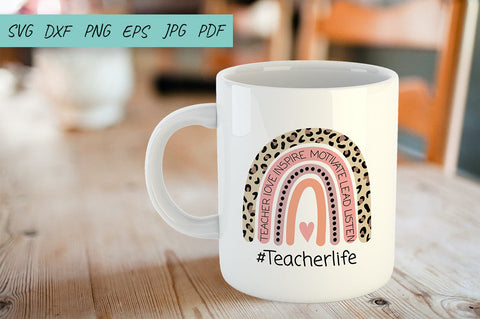 Teacher svg, School, Teacher Rainbow svg, Teacher life svg SVG Irina Ostapenko 