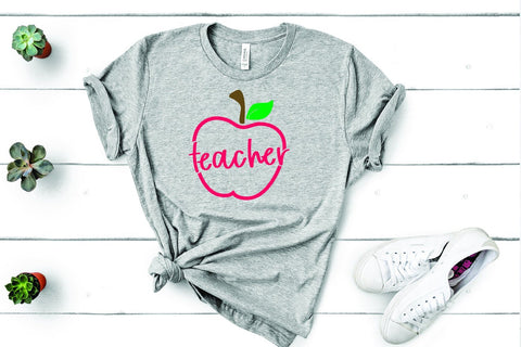 Teacher SVG | Teacher Apple | SVG DXF PNG JPG SVG So Fontsy Design Shop 