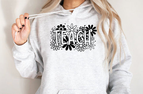 Teacher svg, Teacher flower svg, Flower svg, Shirt, Teach svg, Dedicated teacher svg, School svg, SVG,PNG, EPS, Instant Download, Cricut SVG MD mominul islam 