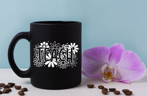 Teacher svg, Teacher flower svg, Flower svg, Shirt, Teach svg, Dedicated teacher svg, School svg, SVG,PNG, EPS, Instant Download, Cricut SVG MD mominul islam 