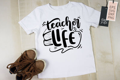 Teacher SVG Teacher Life Quotes SVG dapiyupi store 