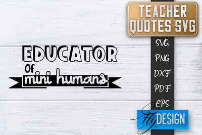 Teacher SVG | Teacher Quotes SVG | Back to school SVG SVG Fly Design 