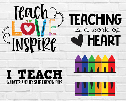 Teacher SVG | Teacher Shirt | Teacher Gift | Gift for Teacher | Teach Love Inspire svg | Teaching is a Work of Heart | Back to School svg SVG What A Gem SVG 