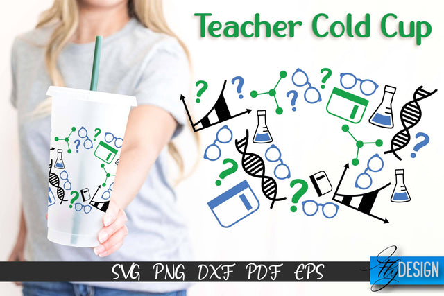 Teacher SVG | Teacher Wrap SVG | Cold cup Wrap SVG | School Cold Cup | Teacher Wrap Template | Starbucks Wrap SVG Fly Design 